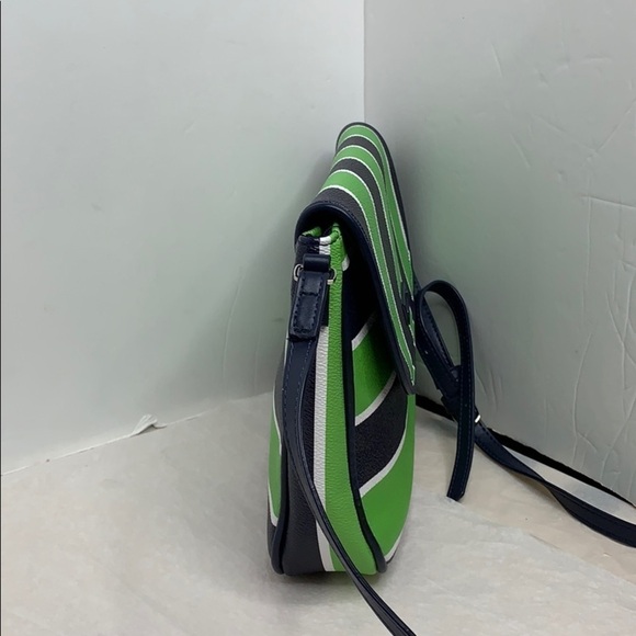 Vera Bradley Flap Crossbody Lucky Stripe  Green - Picture 2 of 8